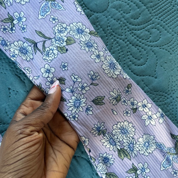 btween - Girl’s Floral Matching Set in Lavender and Blue - Picture 6 of 8